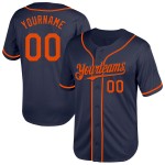 Throwback Navy Mesh Custom Jersey Baseball Authentic Orange Throwback Navy Mesh Custom Jersey Baseball Authentic Orange