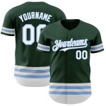 Authentic Line Green Jersey Baseball Blau Weiß-Hell Custom Authentic Line Green Jersey Baseball Blau Weiß-Hell Custom