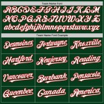 Jersey Custom Baseball Mesh Authentic Throwback Weiß-Rot Grün Jersey Custom Baseball Mesh Authentic Throwback Weiß-Rot Grün