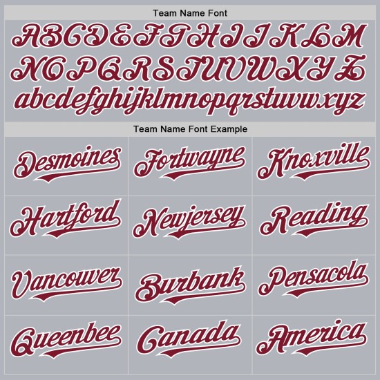 Custom Line Crimson-Weiß Grau Jersey Authentic Baseball Custom Line Crimson-Weiß Grau Jersey Authentic Baseball