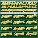 Throwback Authentic Gold-Weiß Baseball Custom Mesh Grünes Trikot Throwback Authentic Gold-Weiß Baseball Custom Mesh Grünes Trikot