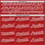Custom Authentic Throwback Mesh Rot Weiß-Grau Baseball Jersey Custom Authentic Throwback Mesh Rot Weiß-Grau Baseball Jersey