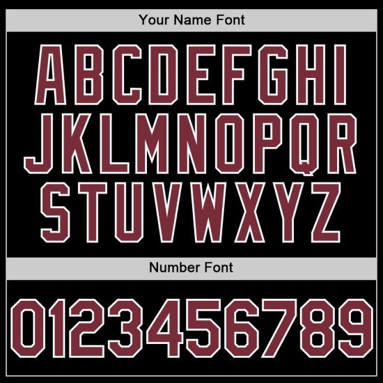 Authentisches Mesh Custom Burgund-Weiß Throwback Schwarz Baseball Jersey Authentisches Mesh Custom Burgund-Weiß Throwback Schwarz Baseball Jersey