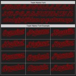 Mode Weiß-Rot Schwarz Jersey Custom Split Baseball Authentic Nadelstreifen Mode Weiß-Rot Schwarz Jersey Custom Split Baseball Authentic Nadelstreifen
