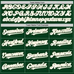 Baseball Green Throwback Mesh Weiß-Creme Custom Authentic Jersey Baseball Green Throwback Mesh Weiß-Creme Custom Authentic Jersey