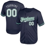 Marineblaues Trikot Grün-Grau Baseball Authentic Throwback Mesh Kelly Custom Marineblaues Trikot Grün-Grau Baseball Authentic Throwback Mesh Kelly Custom