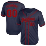 Throwback Authentic Custom Mesh Baseballtrikot Marineblau/Rot Throwback Authentic Custom Mesh Baseballtrikot Marineblau/Rot