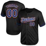 Mesh Royal-Orange Schwarz Baseball Custom Jersey Authentic Throwback Mesh Royal-Orange Schwarz Baseball Custom Jersey Authentic Throwback