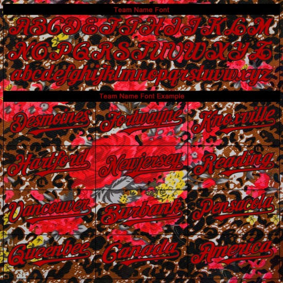 Jersey Northeast Design Leopard Big 3D China Rot Authentisches und schwarzes Baseball-Musterdruck Benutzerdefinierte Blume Jersey Northeast Design Leopard Big 3D China Rot Authentisches und schwarzes Baseball-Musterdruck Benutzerdefinierte Blume