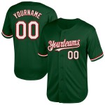Jersey Custom Baseball Mesh Authentic Throwback Weiß-Rot Grün Jersey Custom Baseball Mesh Authentic Throwback Weiß-Rot Grün