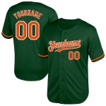 Authentisches Baseball-Trikot im Retro-Look in Grün, Orange und Weiß Authentisches Baseball-Trikot im Retro-Look in Grün, Orange und Weiß