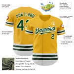Grün-Weiß Authentic Gold Baseball Line Trikot Custom Grün-Weiß Authentic Gold Baseball Line Trikot Custom