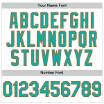 Authentisches Trikot, weiß, individuell aqua-orange, Baseball-Linie Authentisches Trikot, weiß, individuell aqua-orange, Baseball-Linie