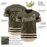 Salute Schwarz-Creme Service Olive To Jersey Baseball Authentic Custom Line Salute Schwarz-Creme Service Olive To Jersey Baseball Authentic Custom Line