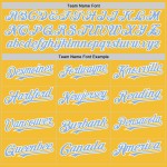 Goldblau-Weiß Authentic Jersey Custom Light Baseball Line Goldblau-Weiß Authentic Jersey Custom Light Baseball Line