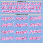 Authentic Line Custom Pink-Weiß Blau Baseball Trikot Hell Authentic Line Custom Pink-Weiß Blau Baseball Trikot Hell