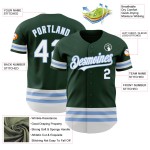 Authentic Line Green Jersey Baseball Blau Weiß-Hell Custom Authentic Line Green Jersey Baseball Blau Weiß-Hell Custom