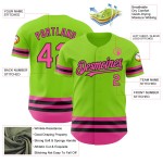 Custom Line Grün Baseball Authentic Pink-Schwarz Trikot Neon Custom Line Grün Baseball Authentic Pink-Schwarz Trikot Neon