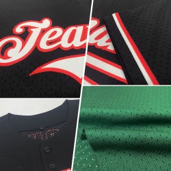 Authentisches Baseball-Trikot im Retro-Look in Grün, Orange und Weiß Authentisches Baseball-Trikot im Retro-Look in Grün, Orange und Weiß
