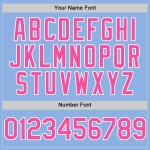 Authentic Line Custom Pink-Weiß Blau Baseball Trikot Hell Authentic Line Custom Pink-Weiß Blau Baseball Trikot Hell