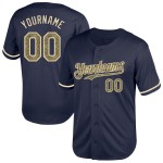 Custom Camo-Creme Baseball Jersey Authentic Navy Mesh Throwback Custom Camo-Creme Baseball Jersey Authentic Navy Mesh Throwback