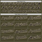 Salute Schwarz-Creme Service Olive To Jersey Baseball Authentic Custom Line Salute Schwarz-Creme Service Olive To Jersey Baseball Authentic Custom Line