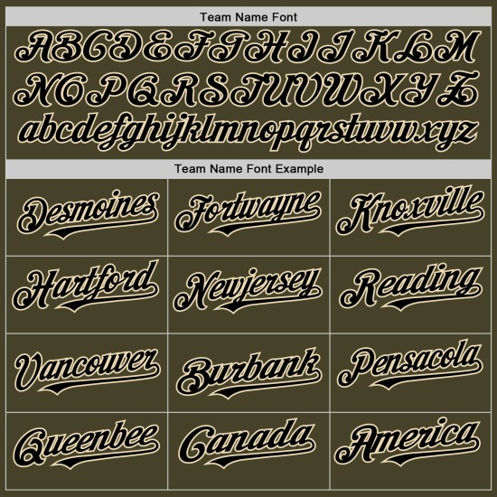 Salute Schwarz-Creme Service Olive To Jersey Baseball Authentic Custom Line Salute Schwarz-Creme Service Olive To Jersey Baseball Authentic Custom Line