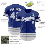 Grau-Weiß Custom Jersey Authentic Baseball Royal Line Grau-Weiß Custom Jersey Authentic Baseball Royal Line