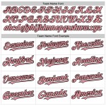 Jersey Medium Line Authentic Custom Baseball Weiß Rosa-Schwarz Jersey Medium Line Authentic Custom Baseball Weiß Rosa-Schwarz