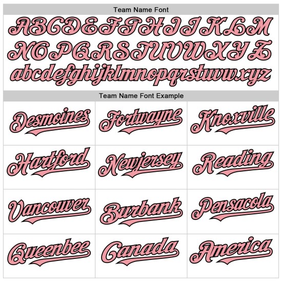 Jersey Medium Line Authentic Custom Baseball Weiß Rosa-Schwarz Jersey Medium Line Authentic Custom Baseball Weiß Rosa-Schwarz