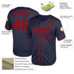 Throwback Authentic Custom Mesh Baseballtrikot Marineblau/Rot Throwback Authentic Custom Mesh Baseballtrikot Marineblau/Rot