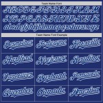 Benutzerdefinierte Jersey Line Baseball Royal Weiß Authentic Benutzerdefinierte Jersey Line Baseball Royal Weiß Authentic