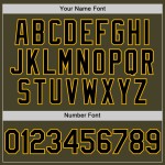 Benutzerdefinierte Schwarz-Gold Service Authentic Salute Line Olive Baseball Jersey Zu Benutzerdefinierte Schwarz-Gold Service Authentic Salute Line Olive Baseball Jersey Zu