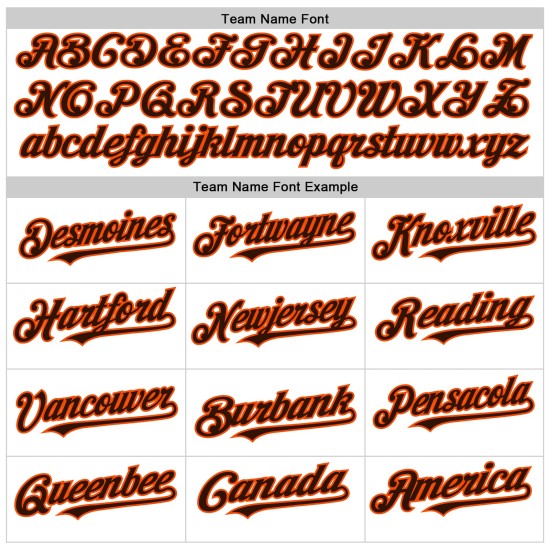 Line Braun-Orange Jersey Authentic Baseball Weiß Custom Line Braun-Orange Jersey Authentic Baseball Weiß Custom