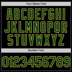 Authentisches Baseball Schwarz Grün-Gelb Jersey Throwback Custom Mesh Authentisches Baseball Schwarz Grün-Gelb Jersey Throwback Custom Mesh