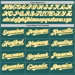 Authentic Line Teal Weiß-Gold Jersey Custom Baseball Authentic Line Teal Weiß-Gold Jersey Custom Baseball