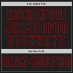 Mode Weiß-Rot Schwarz Jersey Custom Split Baseball Authentic Nadelstreifen Mode Weiß-Rot Schwarz Jersey Custom Split Baseball Authentic Nadelstreifen