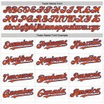 Orange-Royal Weiß Baseball Custom Line Trikot Authentic Orange-Royal Weiß Baseball Custom Line Trikot Authentic