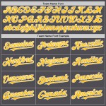 Steel Jersey Baseball Gold-Weiß Grau Authentic Line Custom Steel Jersey Baseball Gold-Weiß Grau Authentic Line Custom